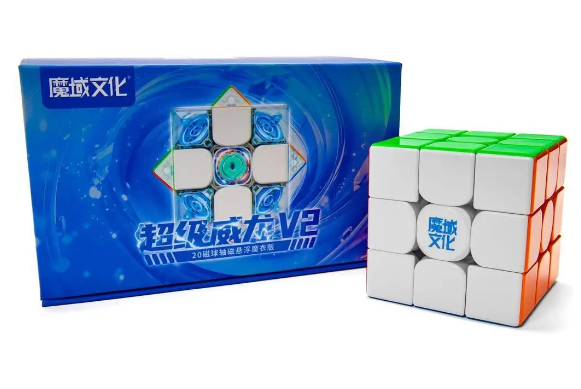 Кубик рубика MoYu Super WeiLong 3x3 V2 MagLev 20-Magnet Ball-Core UV Coated 213225 фото