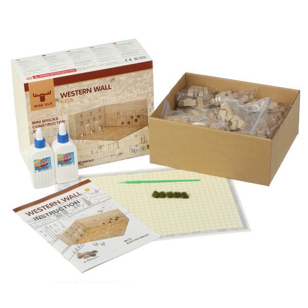 Керамічний конструктор із міні цеглинок Стіна Плачу WESTERN WALL 70798 фото