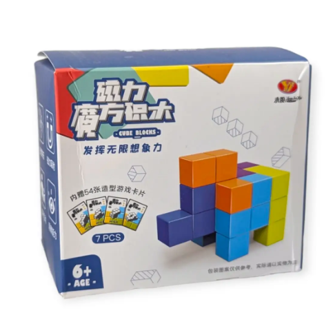 Магнітна головоломка Кубики Сома Magnetic Blocks YJ YJ8392M фото