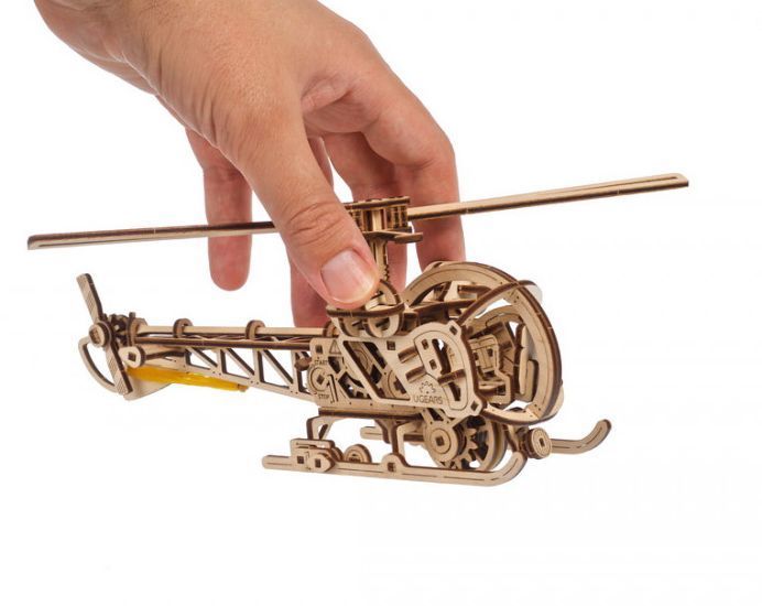 Механічна 3D модель Мінігелікоптер UGEARS 70225 фото