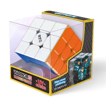 Магнітний кубик Рубіка QiYi Warrior M 3x3 з UV покриттям QY3180 фото
