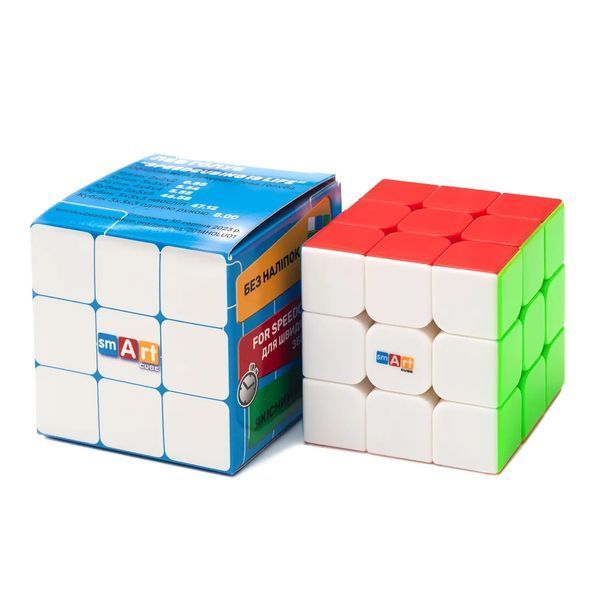 Кубик рубіка 3x3 не магнітний Smart Cube без наклейок SC303 фото