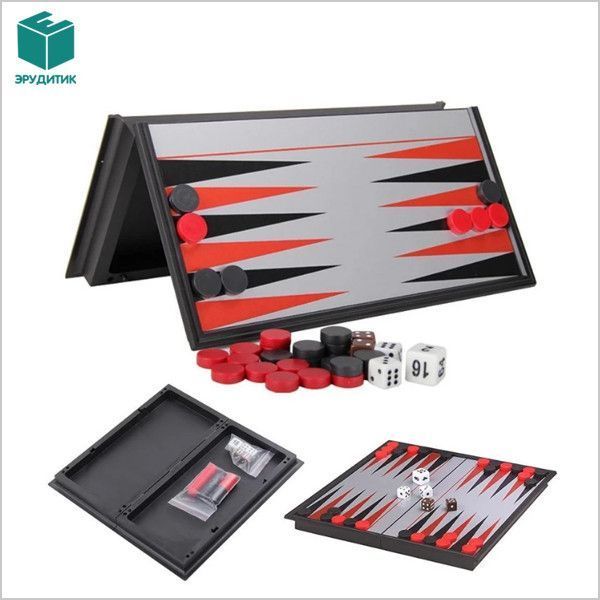 Нарди магнітні Magnetic Folding Backgammon UB 3820 фото