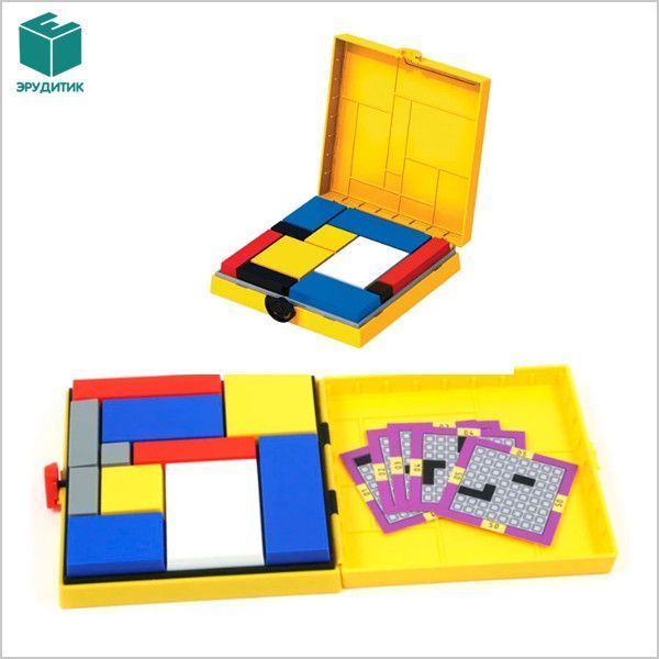 Головоломка Блоки Мондріана (жовтий) Ah!Ha Mondrian Blocks Eureka 473554 фото