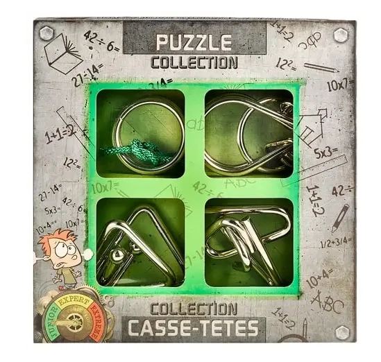 Набір металевих головоломок JUNIOR Puzzles Collection зелений 473361 фото