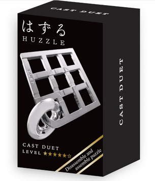 Міні головоломка для дорослих Hanayama Дует Huzzle Duet silver 5 рівень 515185 фото