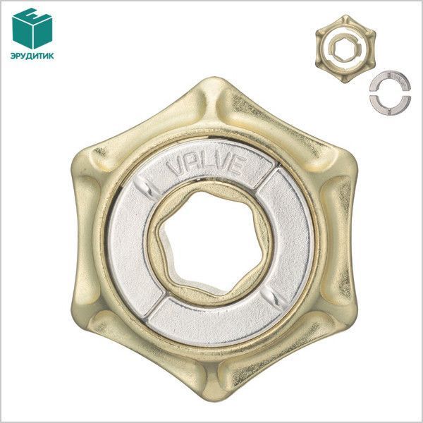 Металева японська головоломка Клапан Huzzle Valve 4 рівень 515067 фото