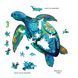 Дерев'яні кольорові пазли Черепаха SEA TURTLE RainboWooden Eureka 473620 фото 1