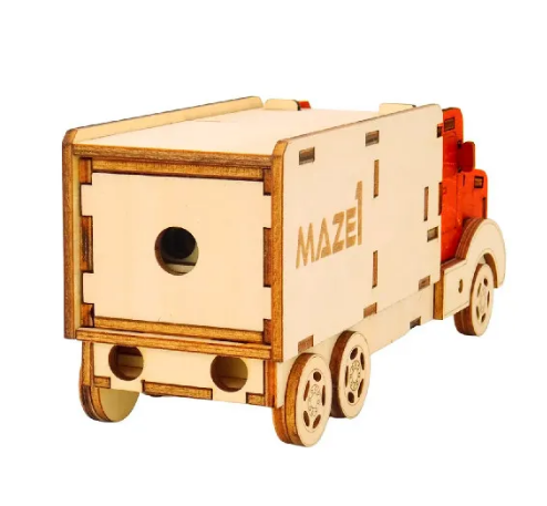 Головоломка дерев'яна квест-бокс Maze1 Truck Secret Escape Box Вантажівка 473461 фото