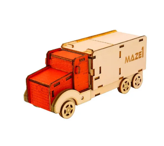 Головоломка дерев'яна квест-бокс Maze1 Truck Secret Escape Box Вантажівка 473461 фото