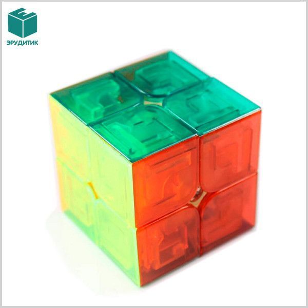 Кубик рубіка 2х2 без магнітів прозорий Smart Cube SC206 фото