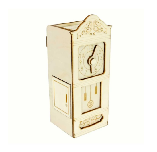 Головоломка дерев'яна квест-бокс Grandfather Clock Secret Escape Box Старовинний годинник 473462 фото