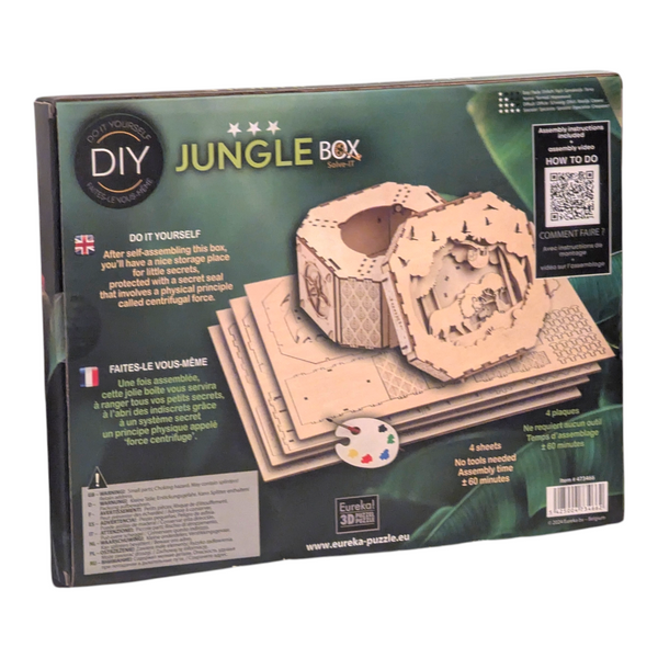 Головоломка квест-бокс Cкринька Джунглі DIY Jungle Secret Treasure Box wooden kit 473466 фото
