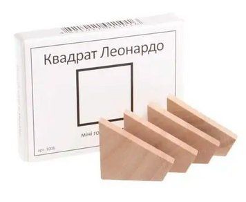 Дерев'яна Головоломка Квадрат Леонардо ЗАМОРОЧКА 5004 фото