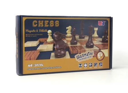Магнітні шахи під дерево Chess magnetic wood-plastic 36 x 31 см 3520L фото
