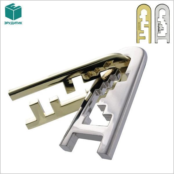 Литі металеві головоломки Cast Puzzle Замок (Huzzle Keyhole) 4 рівень 515061 фото