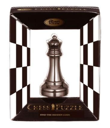 Металева Головоломка для дорослих Королева Chess Puzzles black 473679 фото