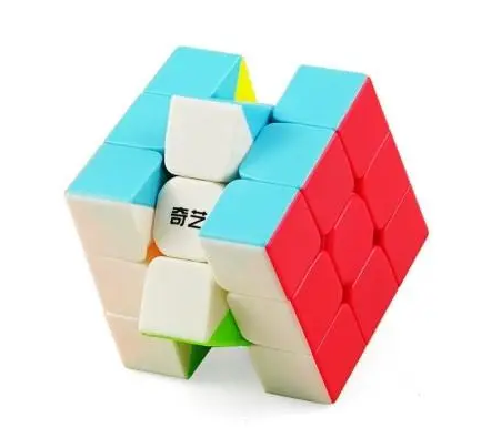Кубик рубіка 3х3 Warrior S Color без наклейок QiYi QY1027 фото