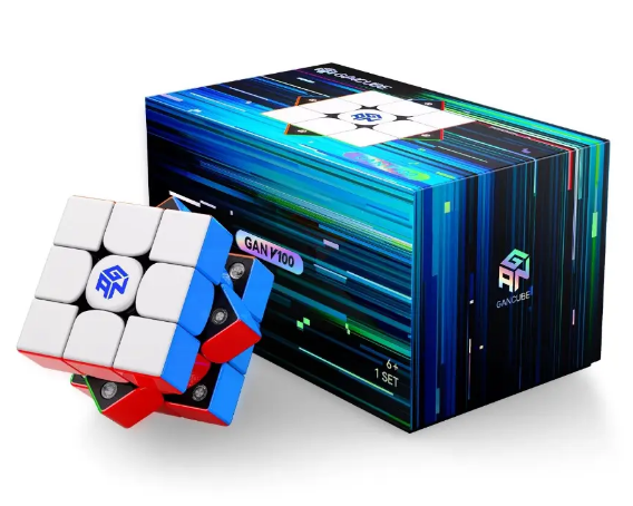 Професійний магнітний кубик рубіка GAN V100 MagLev FROSTED 3x3  GANV100F фото
