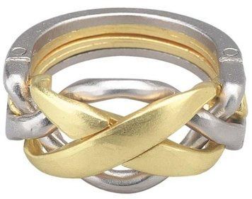 Металева головоломка Перстінь Huzzle Ring 4 рівень 515051 фото