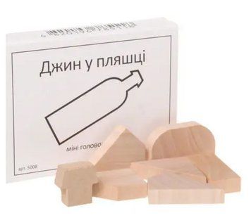 Дерев'яна Головоломка Джина в пляшці ЗАМОРОЧКА 5008 фото